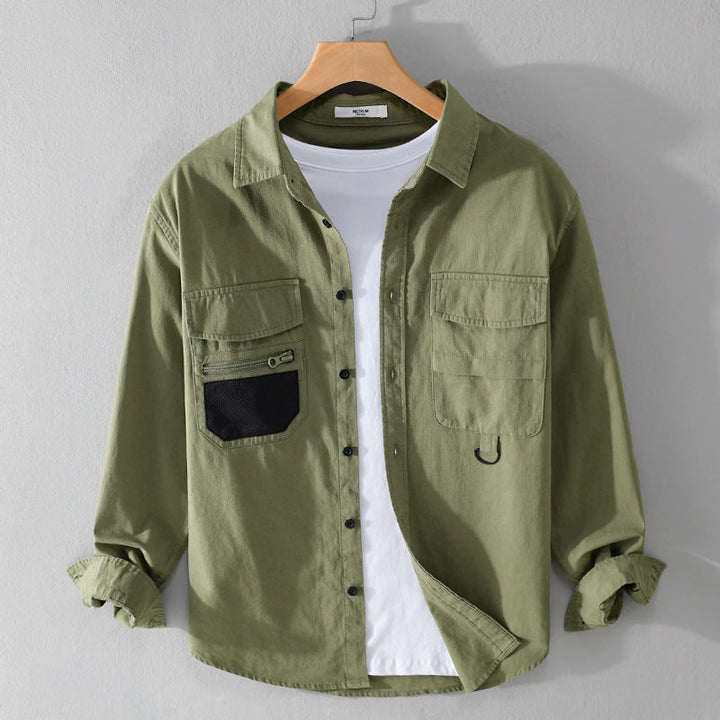 Clifton | Men's Relaxed Utility Overshirt Jacket with Cargo Pockets