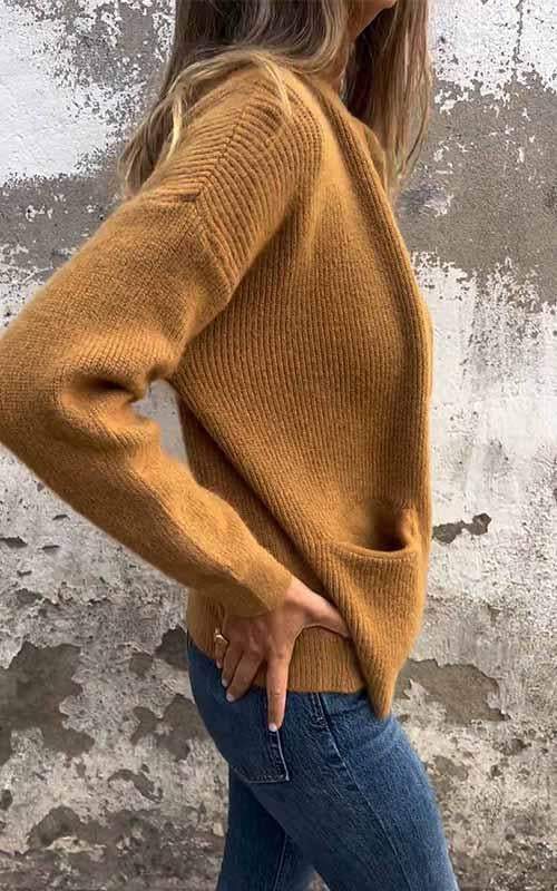 June | Women's Relaxed Fit Zip-Up Knit Cardigan