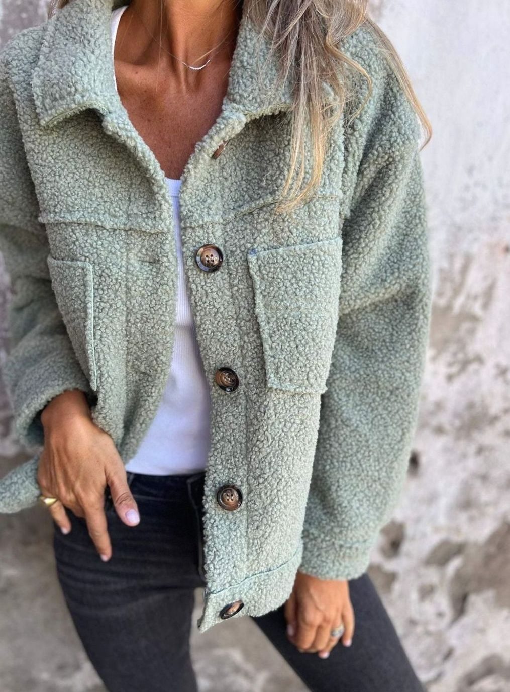 Tegan | Women's Relaxed Fit Teddy Fleece Jacket