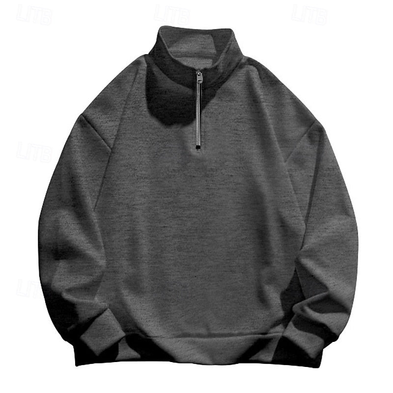 Barnaby | Men's Quarter-Zip Stand Collar Sweatshirt