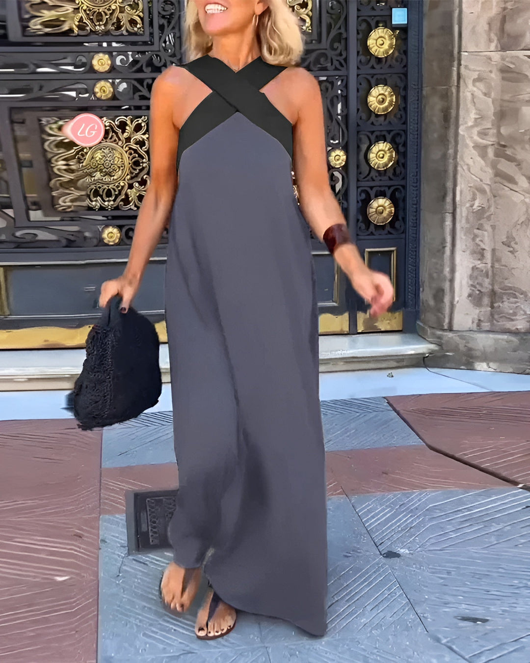 Women's Crossover Maxi Dress