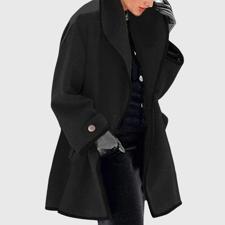 Antonia | Women's Long Tailored Shawl Collar Coat