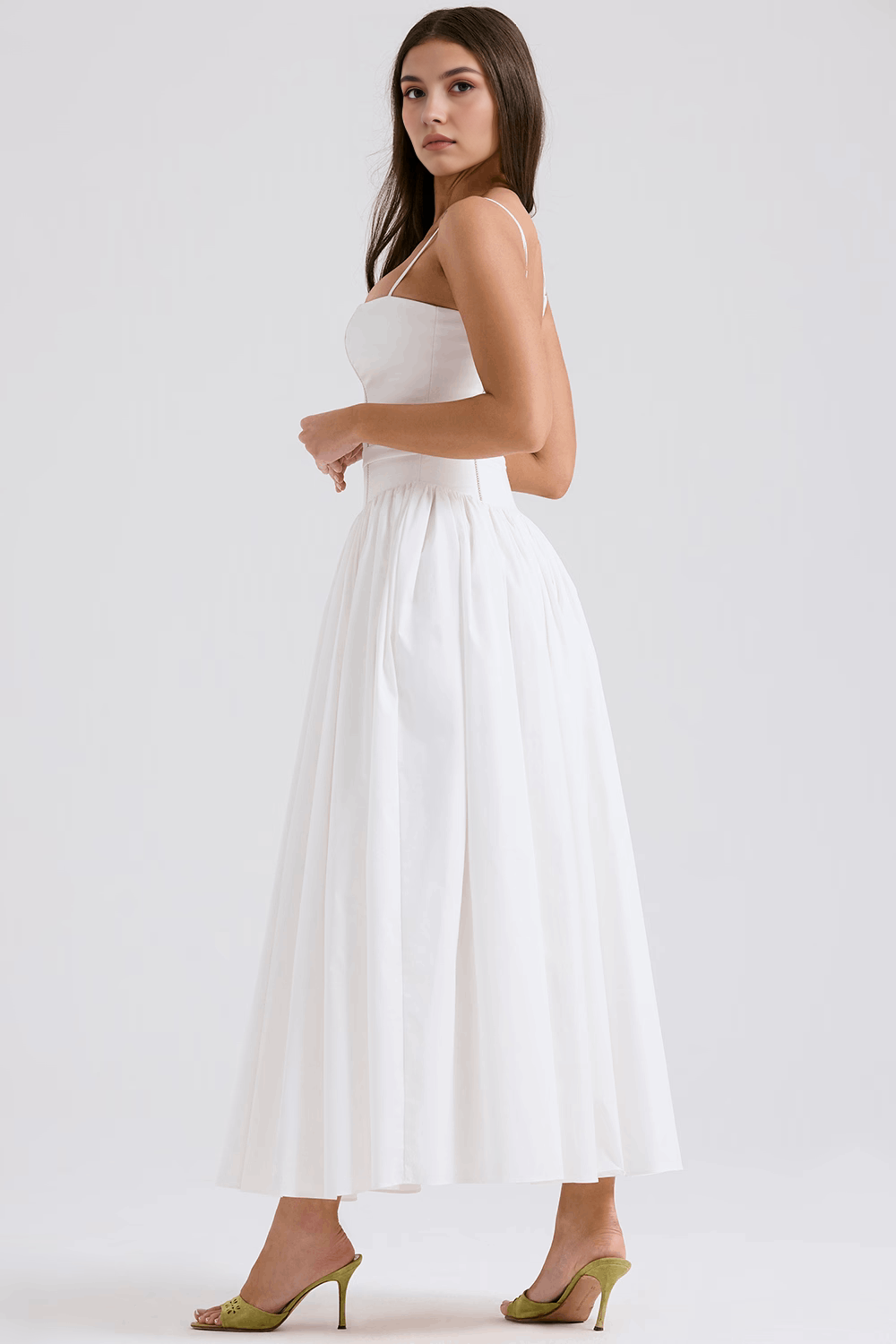 Women's Floral Pleated Maxi Dress