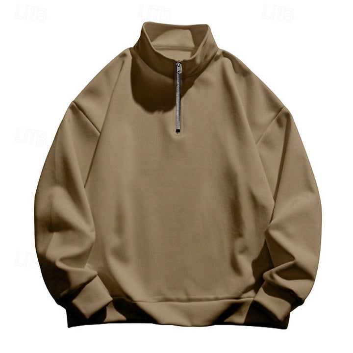 Barnaby | Men's Quarter-Zip Stand Collar Sweatshirt