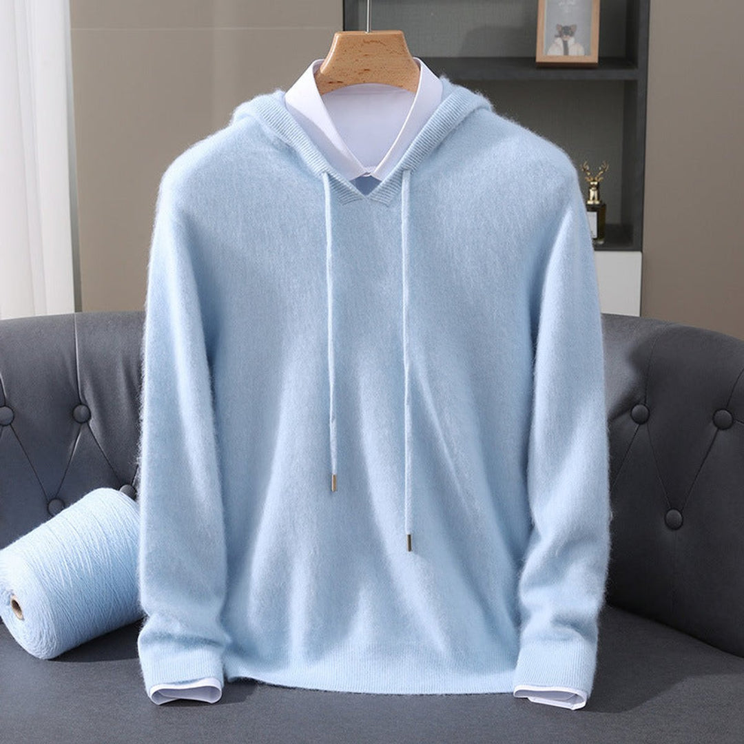 Silas | Men's Cashmere Hooded Knit Jumper