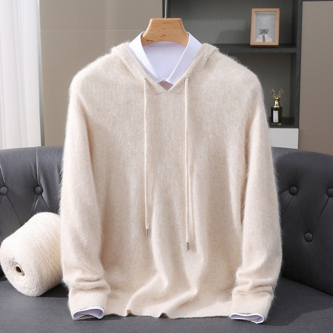 Silas | Men's Cashmere Hooded Knit Jumper