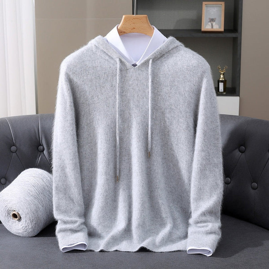 Silas | Men's Cashmere Hooded Knit Jumper
