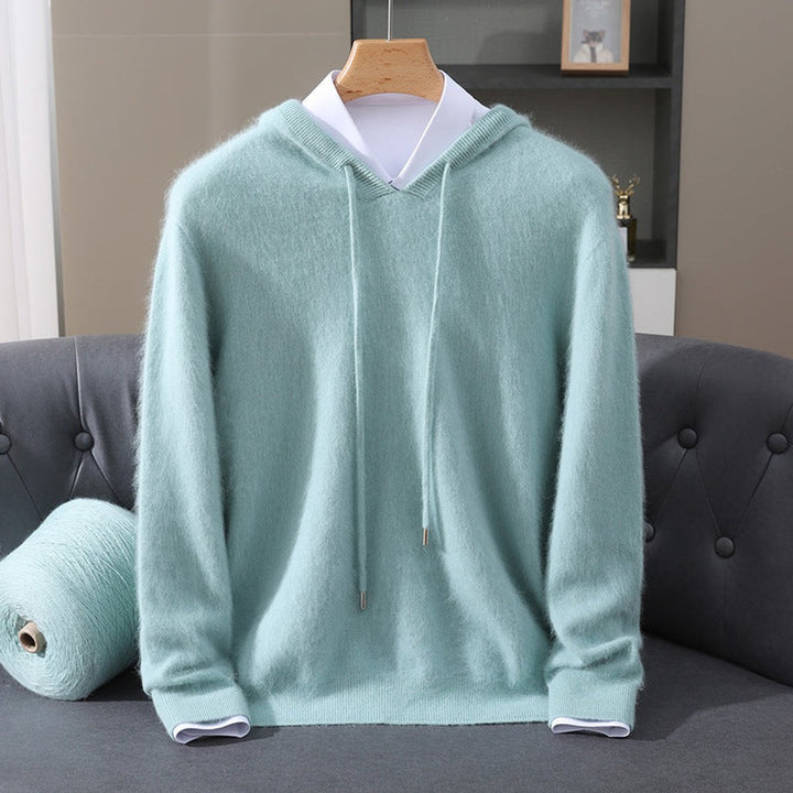 Silas | Men's Cashmere Hooded Knit Jumper