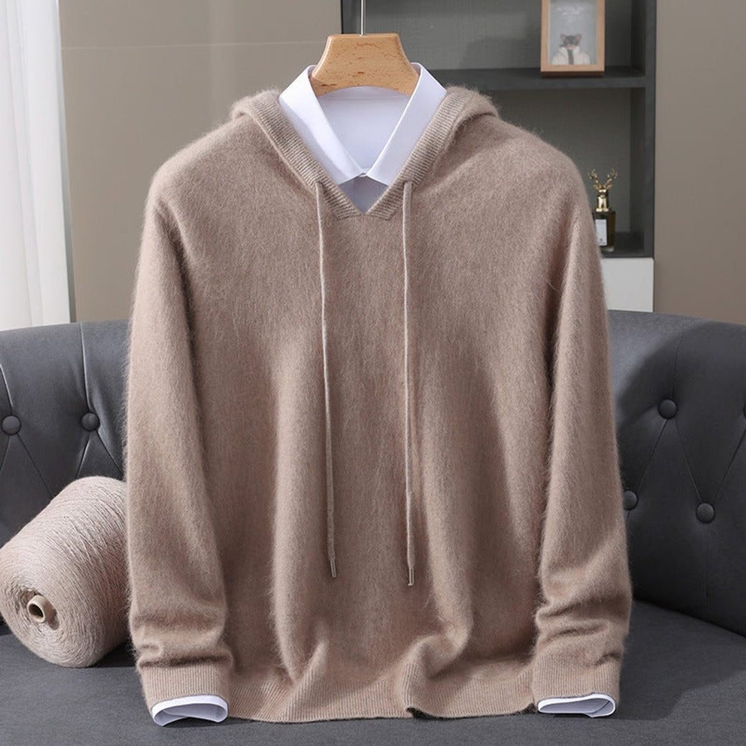 Silas | Men's Cashmere Hooded Knit Jumper