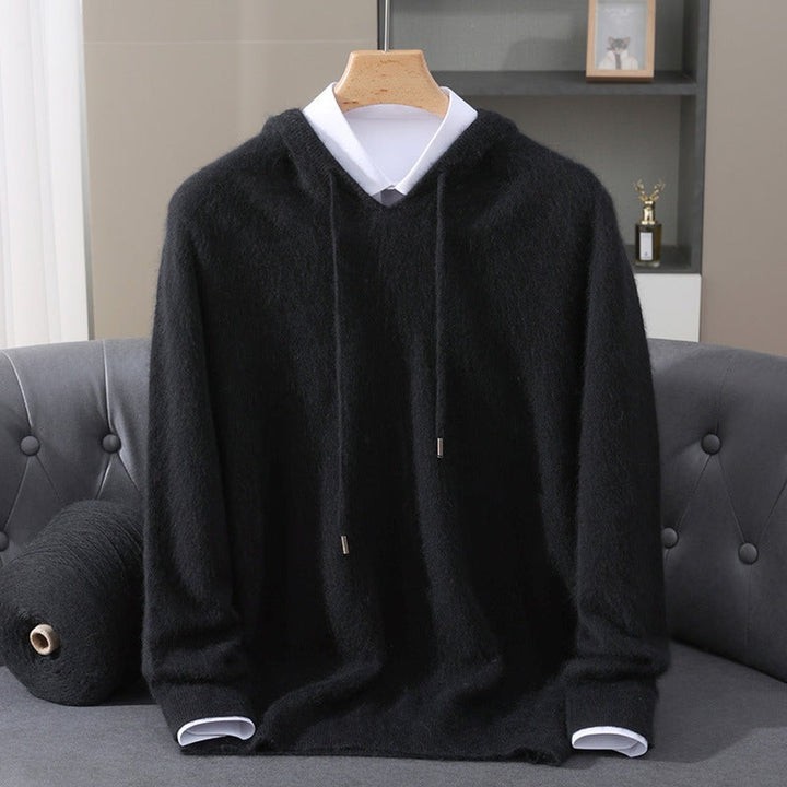 Silas | Men's Cashmere Hooded Knit Jumper