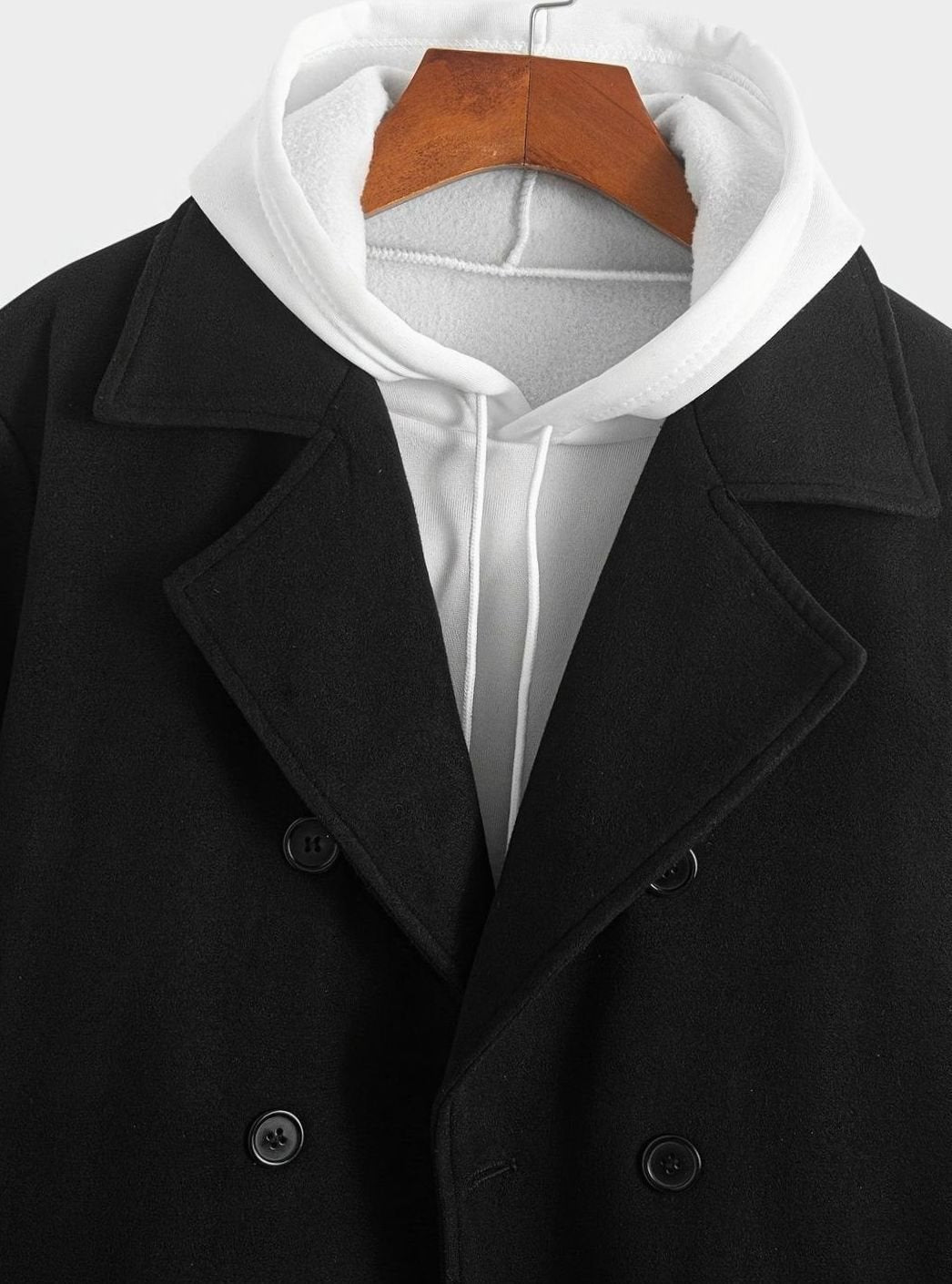 Jago | Men's Tailored Double-Breasted Wool Overcoat