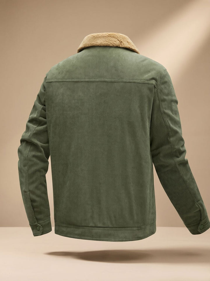 Bertram | Men's Sherpa-Lined Corduroy Button-Up Jacket