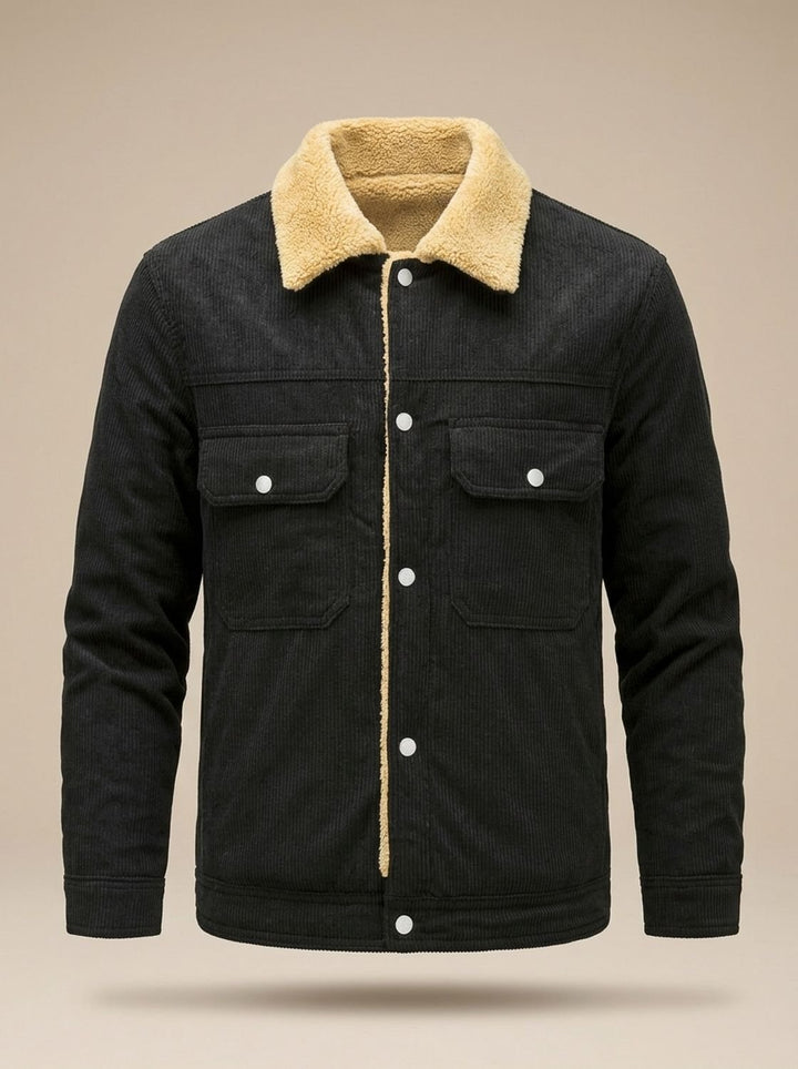 Bertram | Men's Sherpa-Lined Corduroy Button-Up Jacket