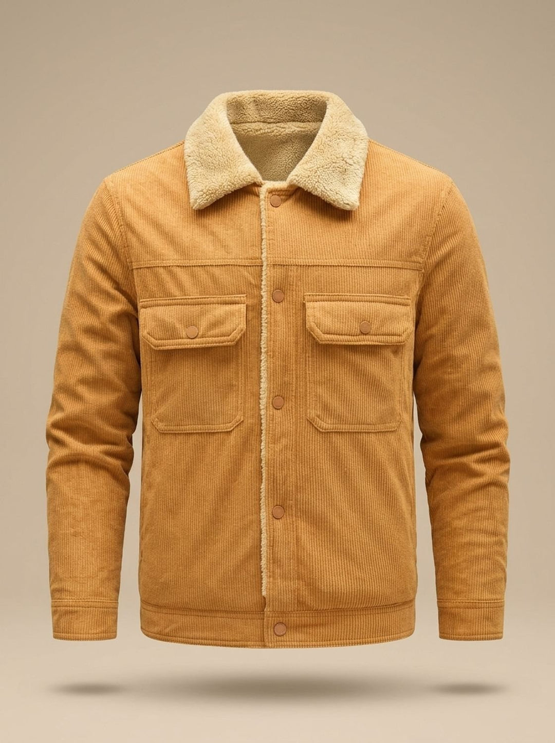 Bertram | Men's Sherpa-Lined Corduroy Button-Up Jacket