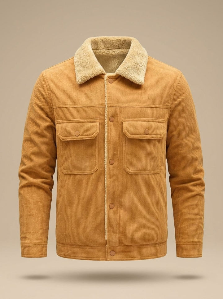 Bertram | Men's Sherpa-Lined Corduroy Button-Up Jacket