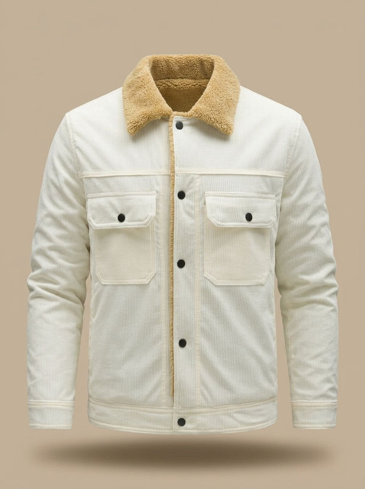 Bertram | Men's Sherpa-Lined Corduroy Button-Up Jacket