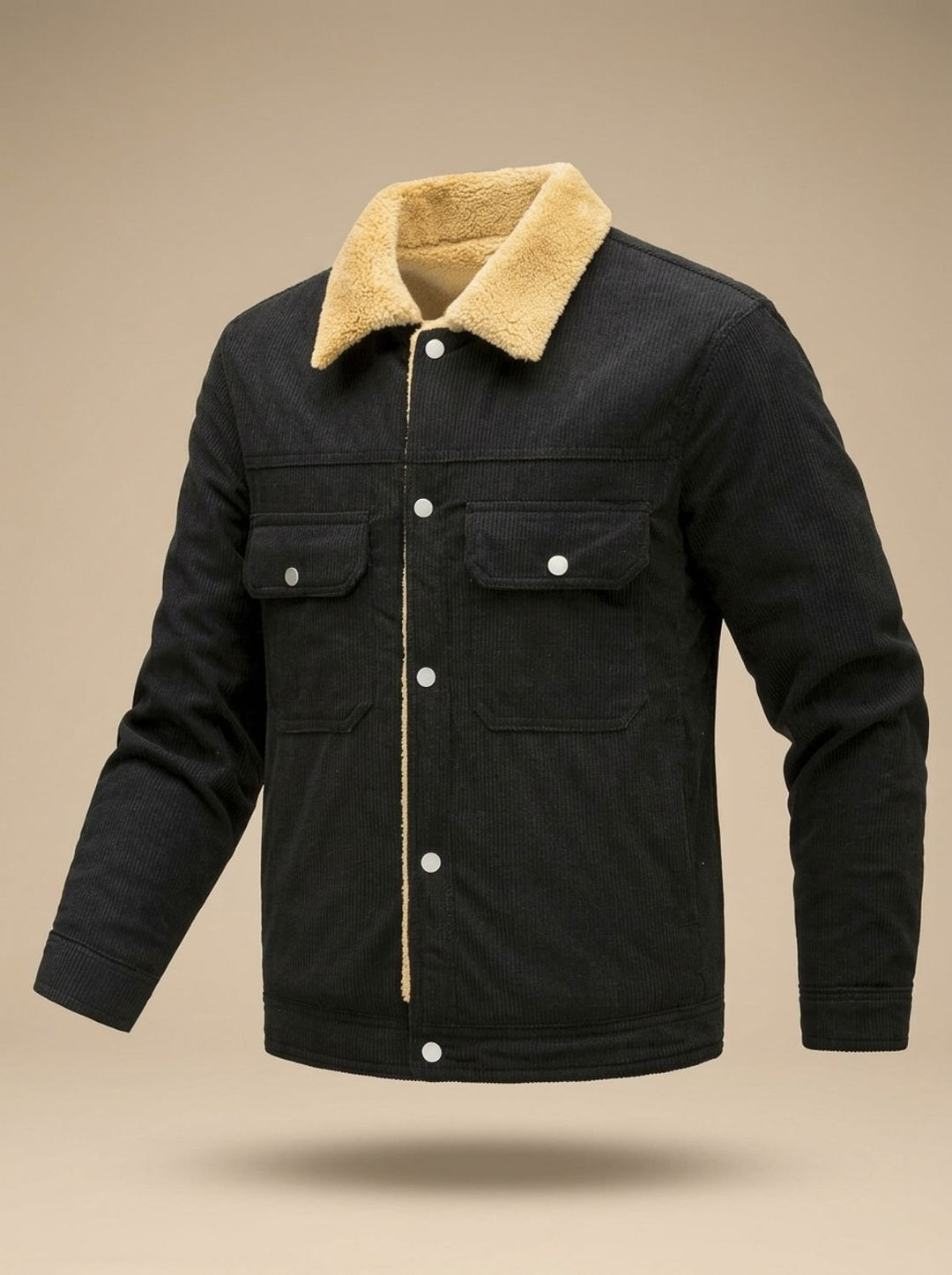 Bertram | Men's Sherpa-Lined Corduroy Button-Up Jacket
