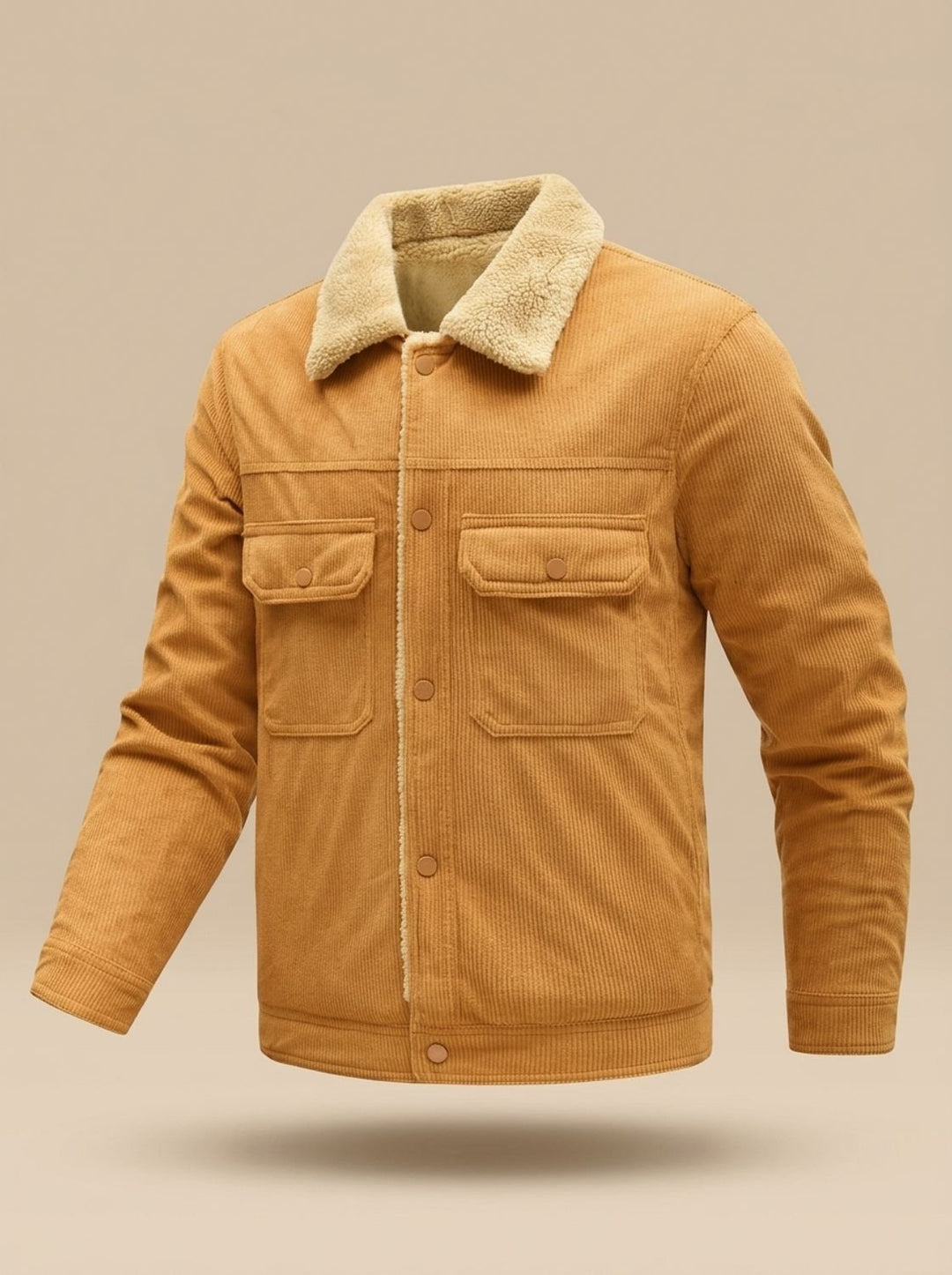 Bertram | Men's Sherpa-Lined Corduroy Button-Up Jacket