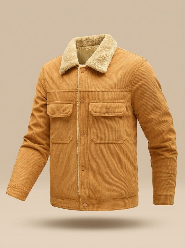 Bertram | Men's Sherpa-Lined Corduroy Button-Up Jacket