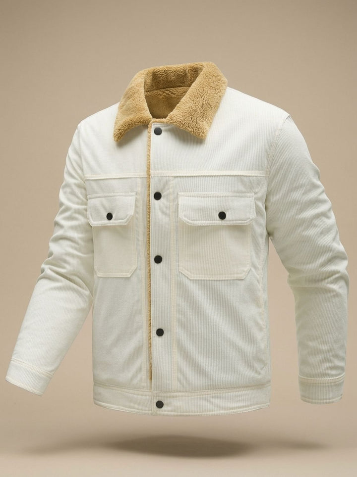 Bertram | Men's Sherpa-Lined Corduroy Button-Up Jacket