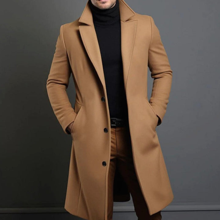 Edward | Men's Slim Fit Wool Overcoat