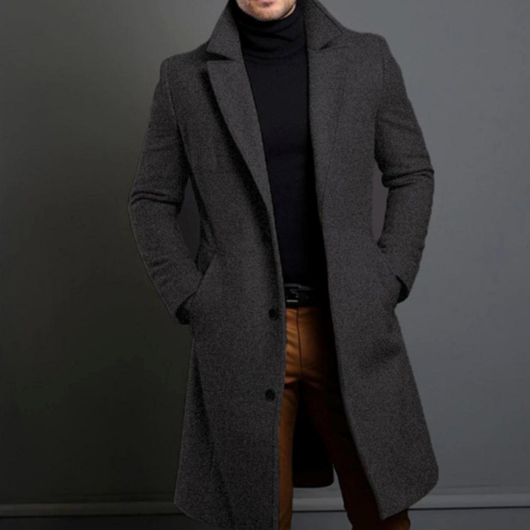 Edward | Men's Slim Fit Wool Overcoat