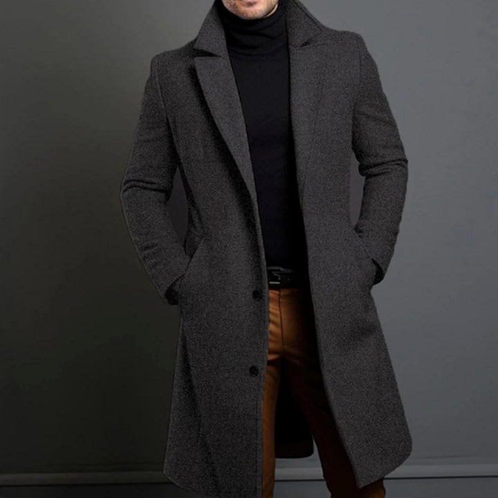 Edward | Men's Slim Fit Wool Overcoat
