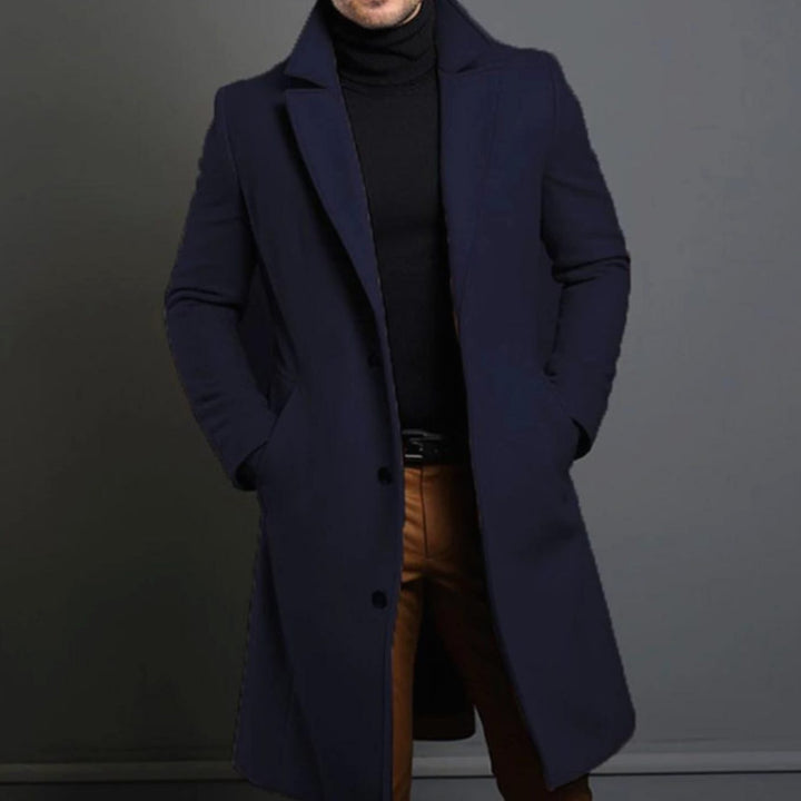 Edward | Men's Slim Fit Wool Overcoat
