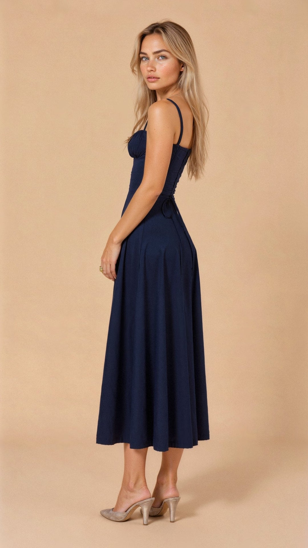 Women's Wedding Guest Bustier Maxi Dress