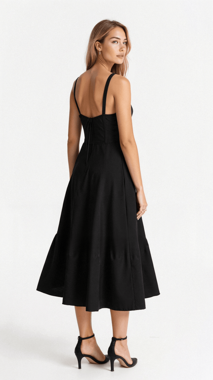 Women's Wedding Guest Bustier Maxi Dress
