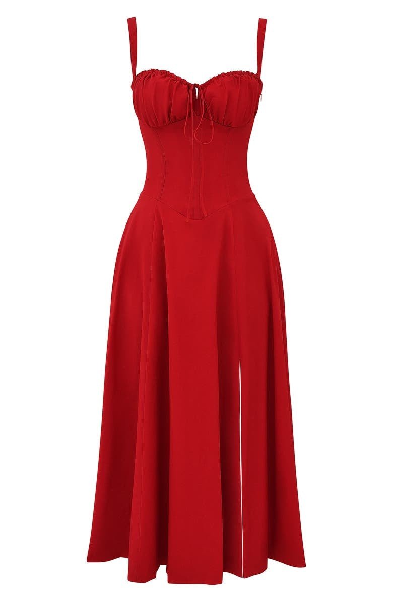 Women's Wedding Guest Bustier Maxi Dress