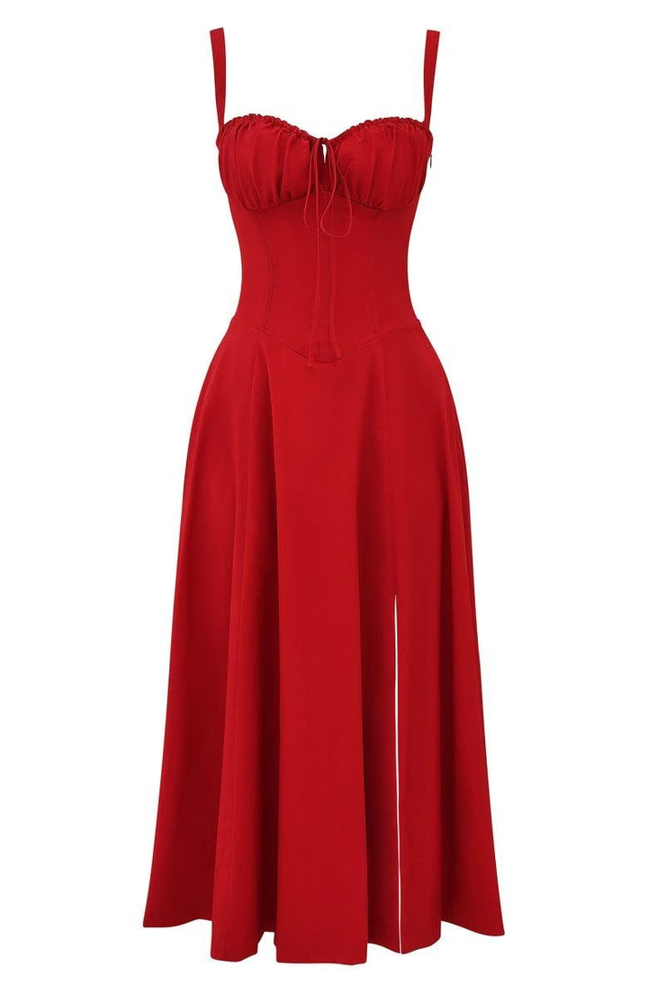 Women's Wedding Guest Bustier Maxi Dress