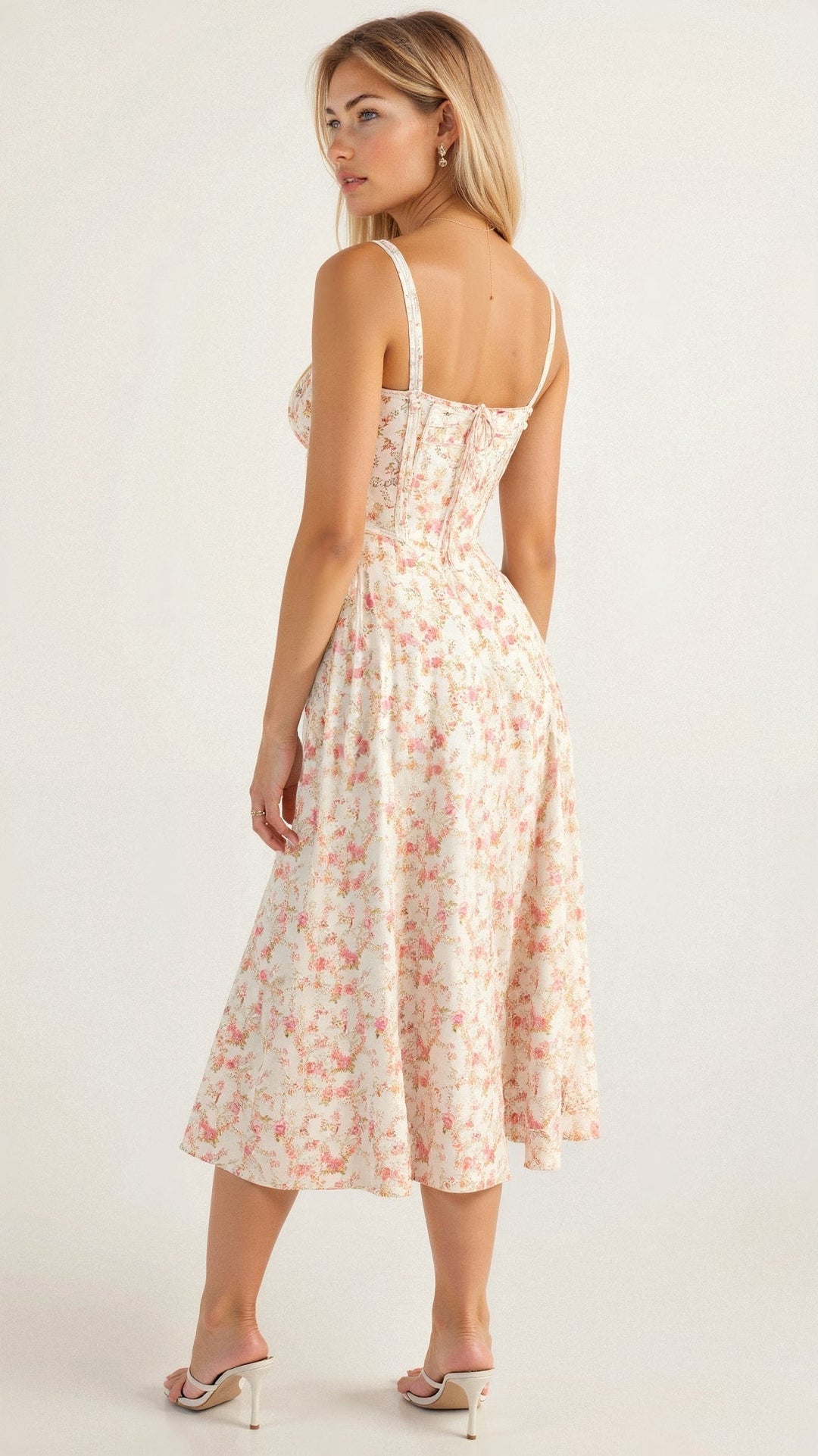 Women's Wedding Guest Bustier Maxi Dress