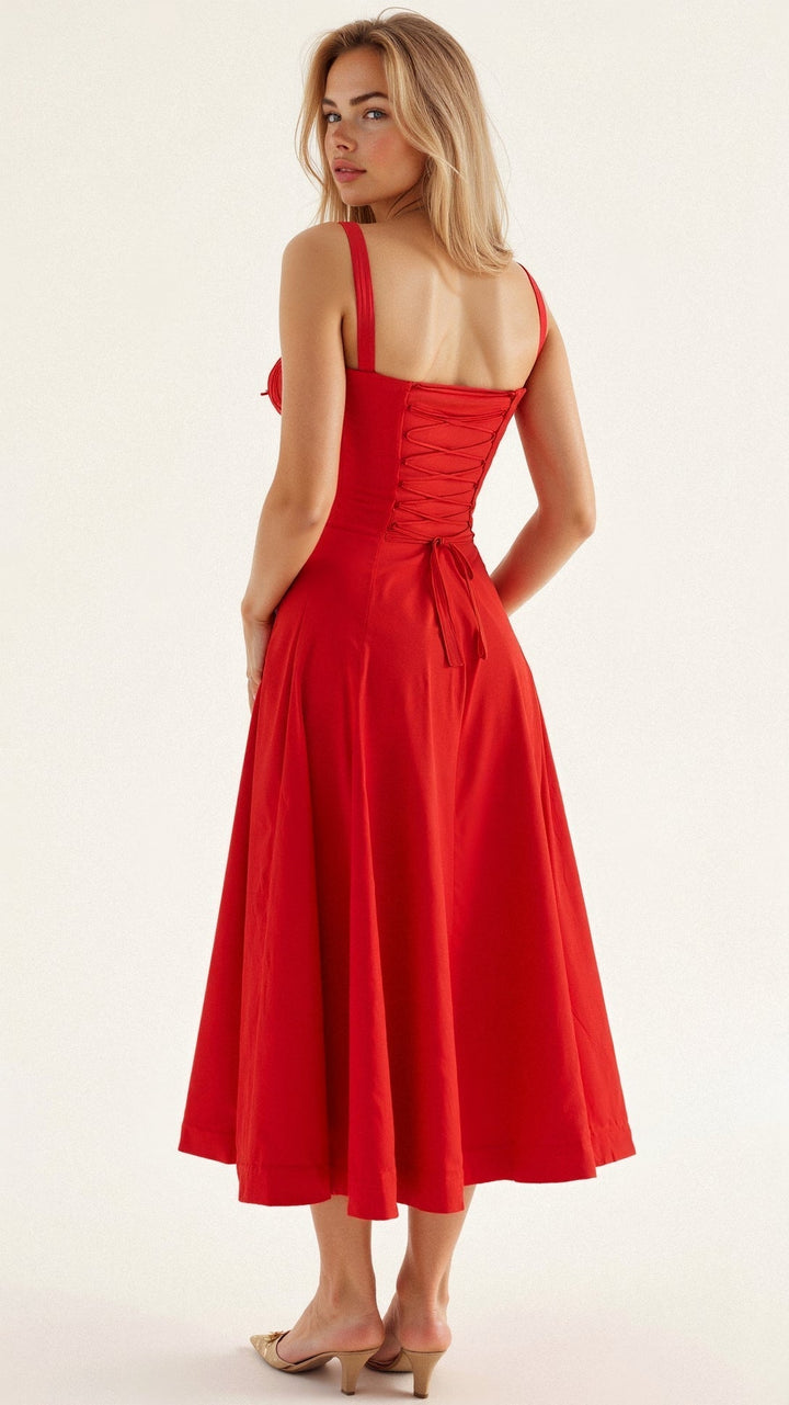 Women's Wedding Guest Bustier Maxi Dress