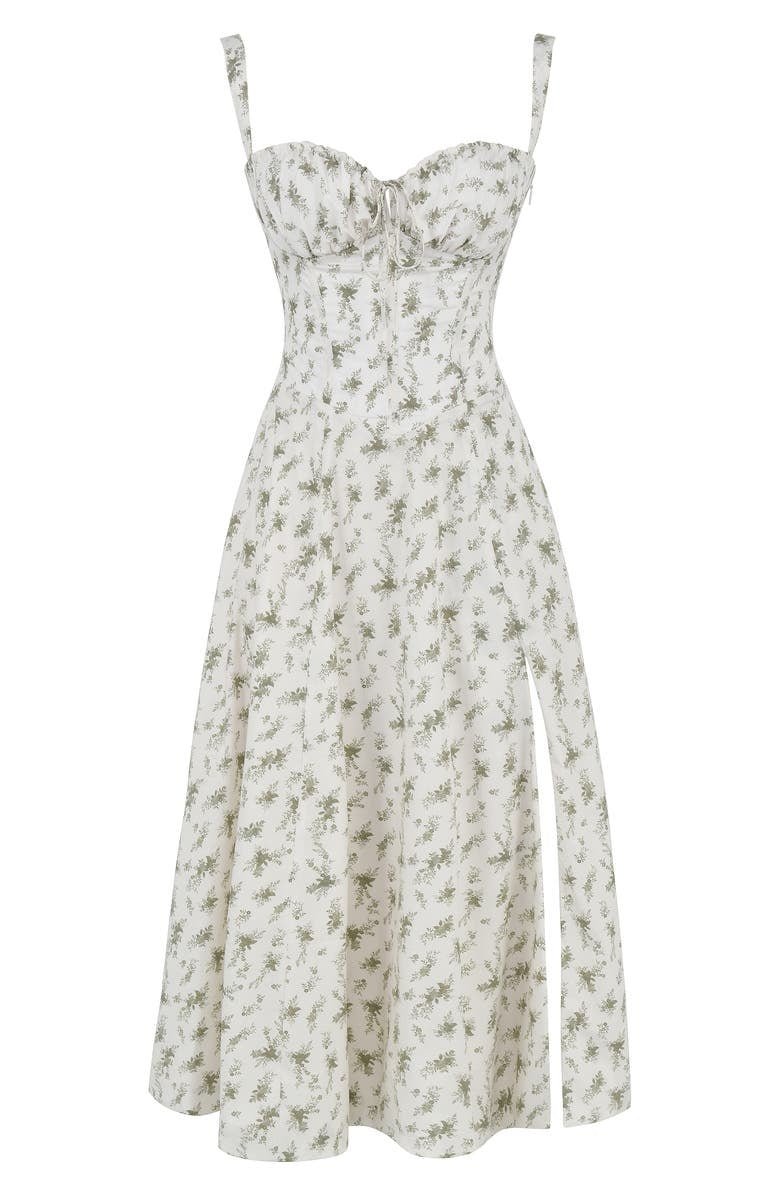 Women's Wedding Guest Bustier Maxi Dress