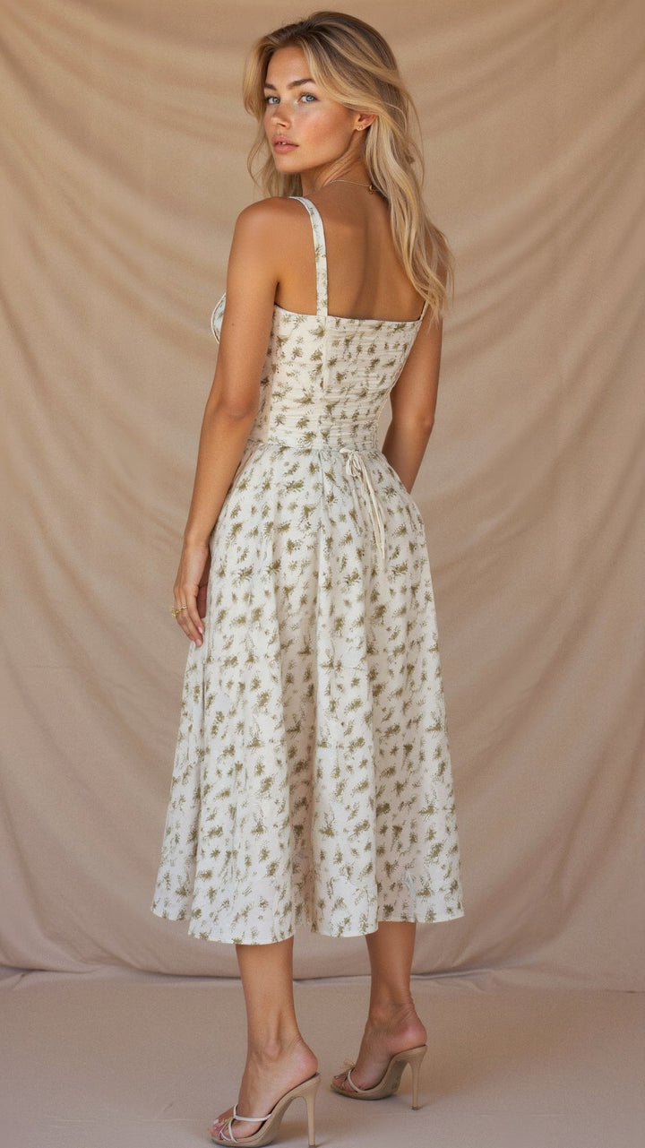Women's Wedding Guest Bustier Maxi Dress