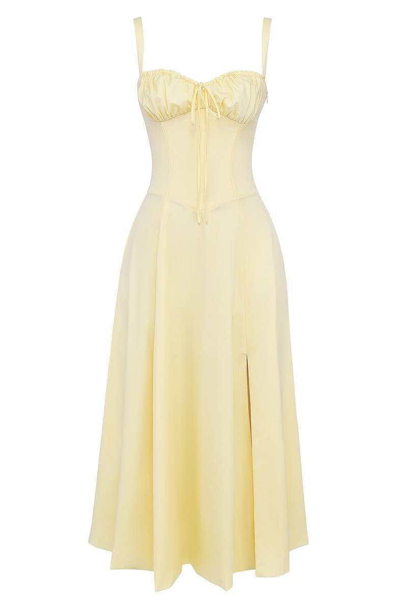 Women's Wedding Guest Bustier Maxi Dress
