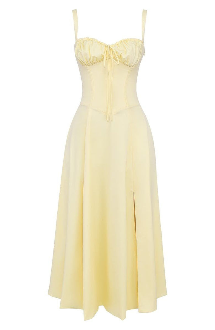 Women's Wedding Guest Bustier Maxi Dress