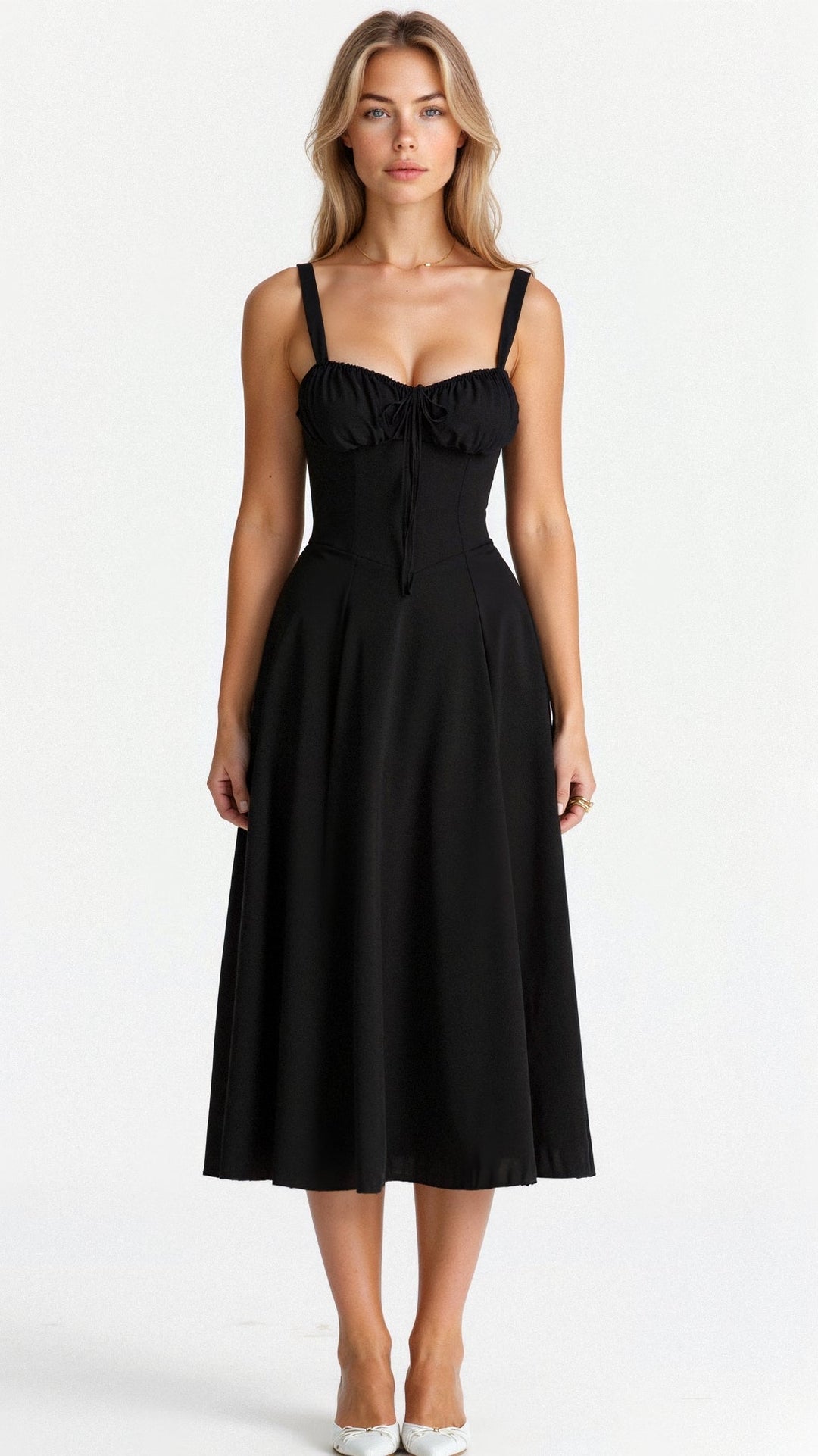 Women's Wedding Guest Bustier Maxi Dress