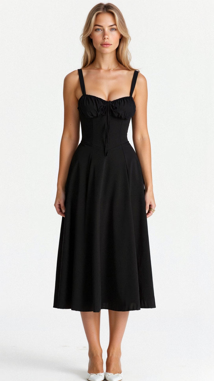 Women's Wedding Guest Bustier Maxi Dress