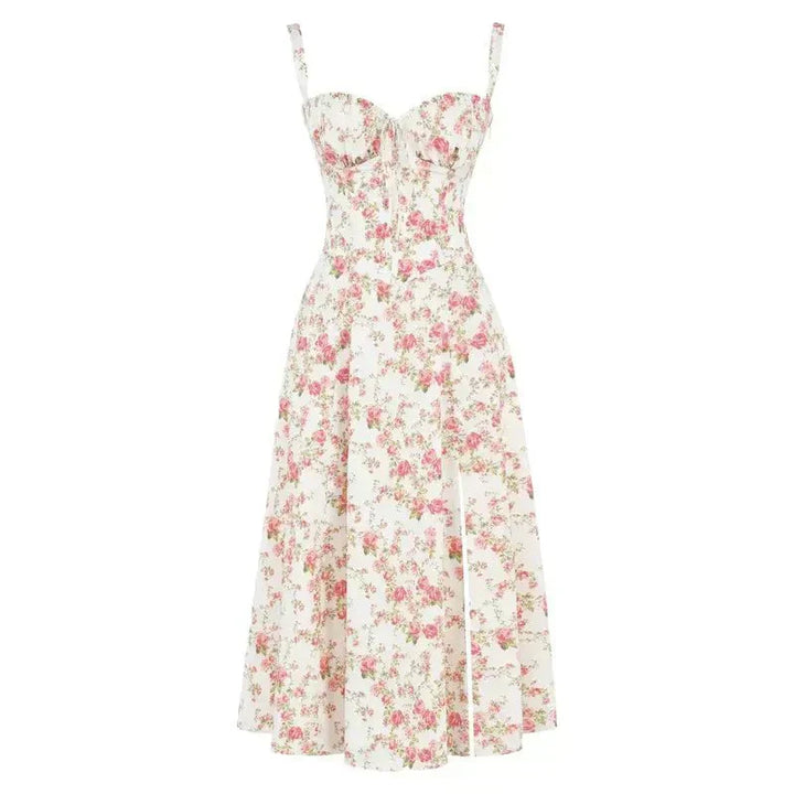 Women's Wedding Guest Bustier Maxi Dress