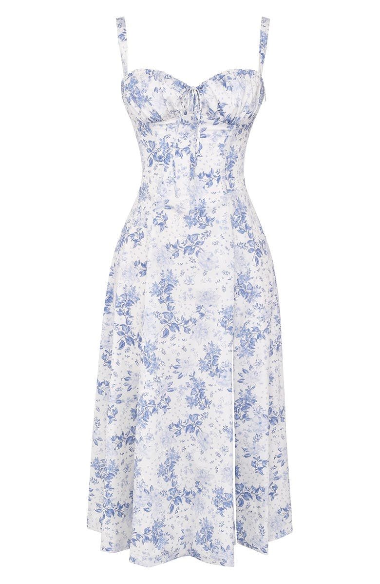 Women's Wedding Guest Bustier Maxi Dress