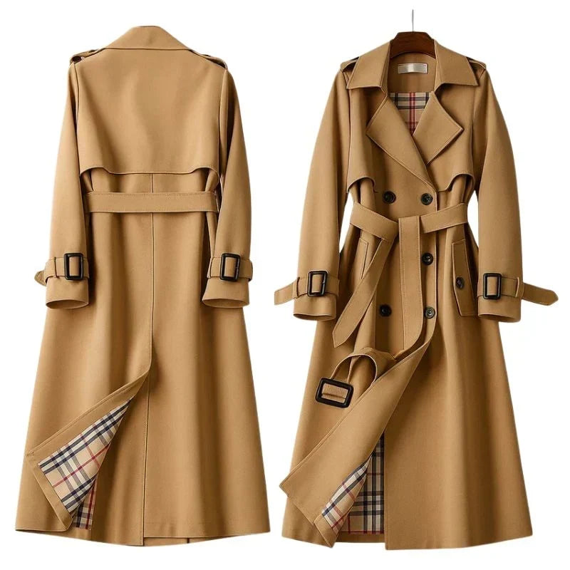Hilary | Women's Double-Breasted Belted Trench Coat