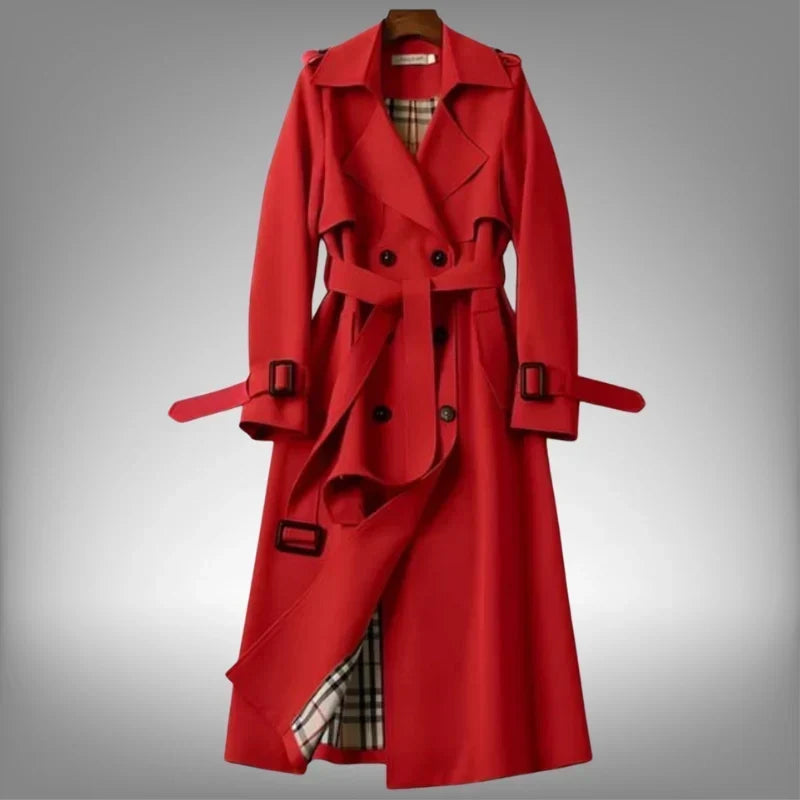 Hilary | Women's Double-Breasted Belted Trench Coat