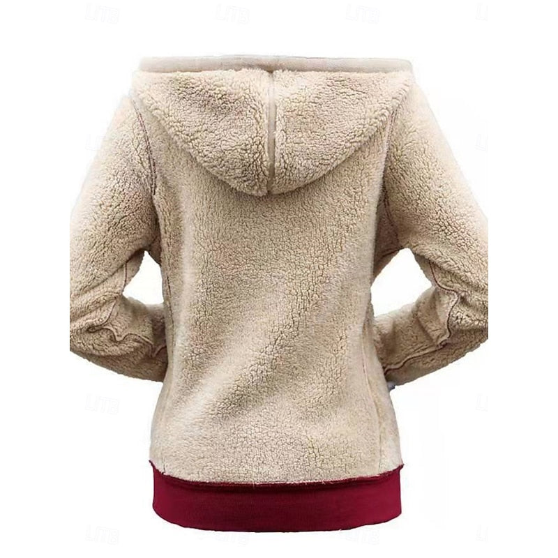 Leanne | Women's Fleece-Lined Zip-Up Hooded Jacket