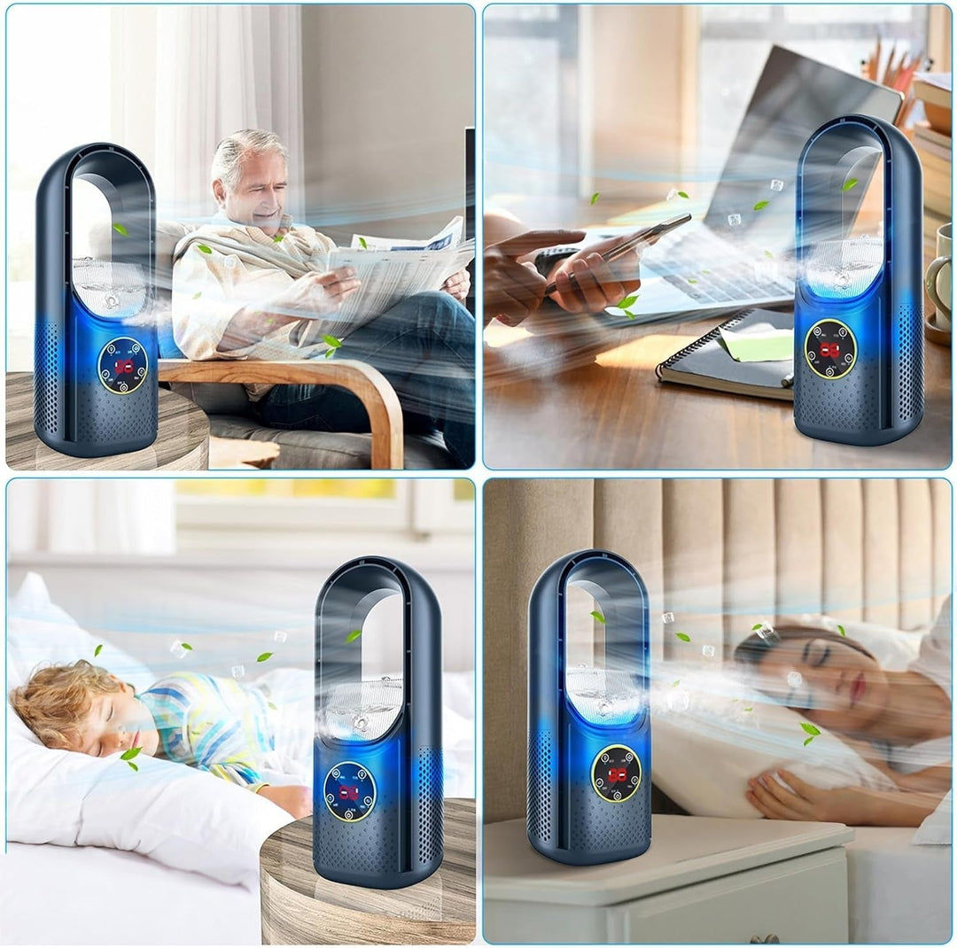Bladeless Silent Portable Air Conditioner Home Office Cooler