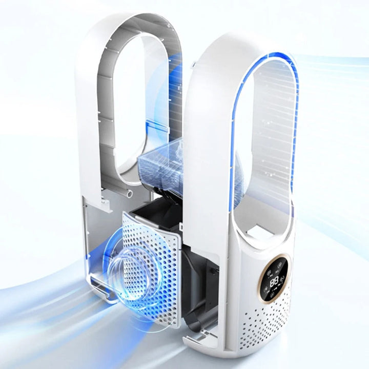 Bladeless Silent Portable Air Conditioner Home Office Cooler