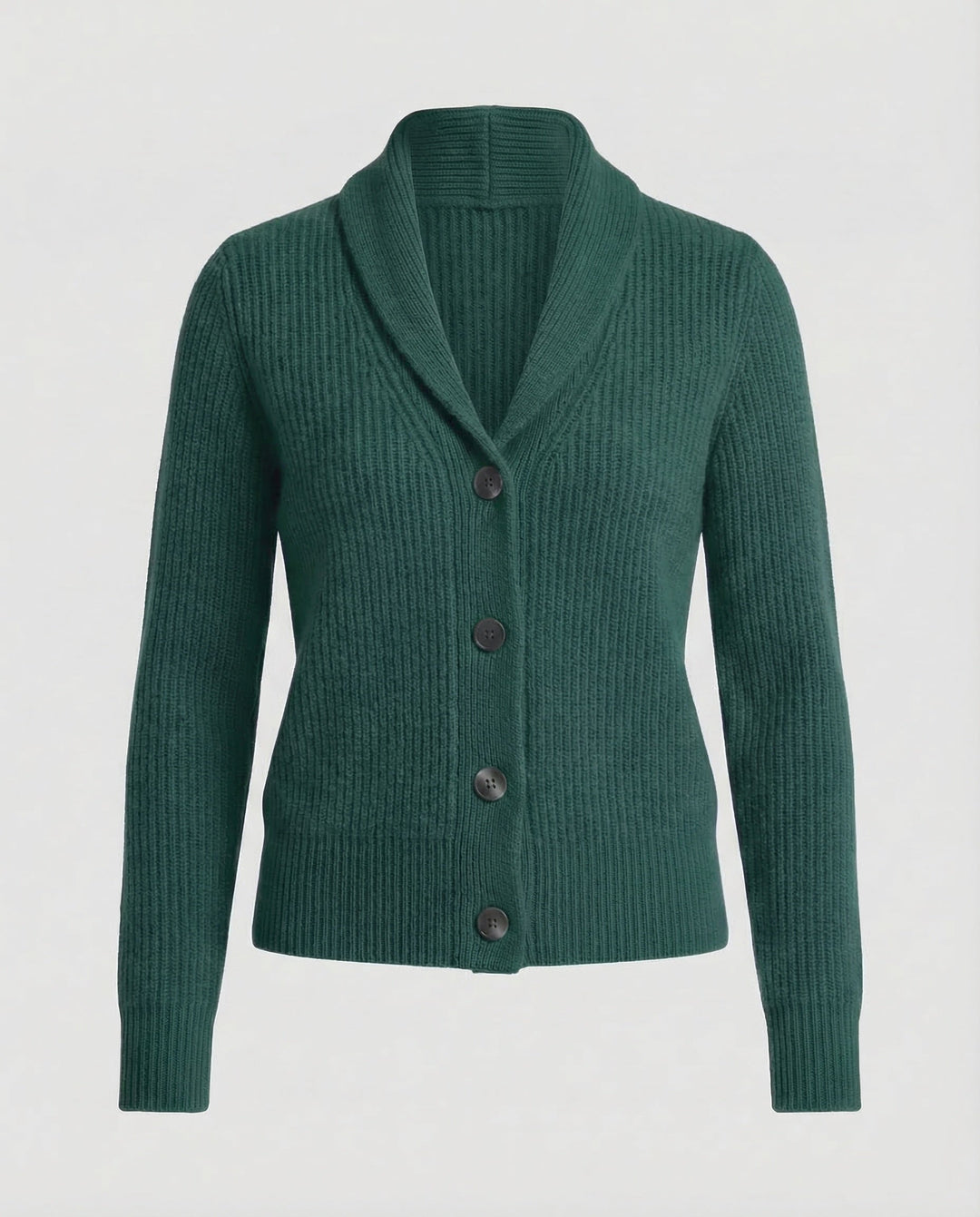 Women's Knit Cardigan Lapel Collar Button Front
