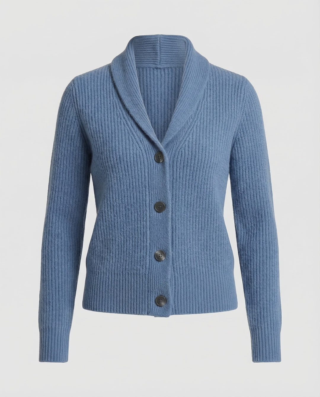Women's Knit Cardigan Lapel Collar Button Front