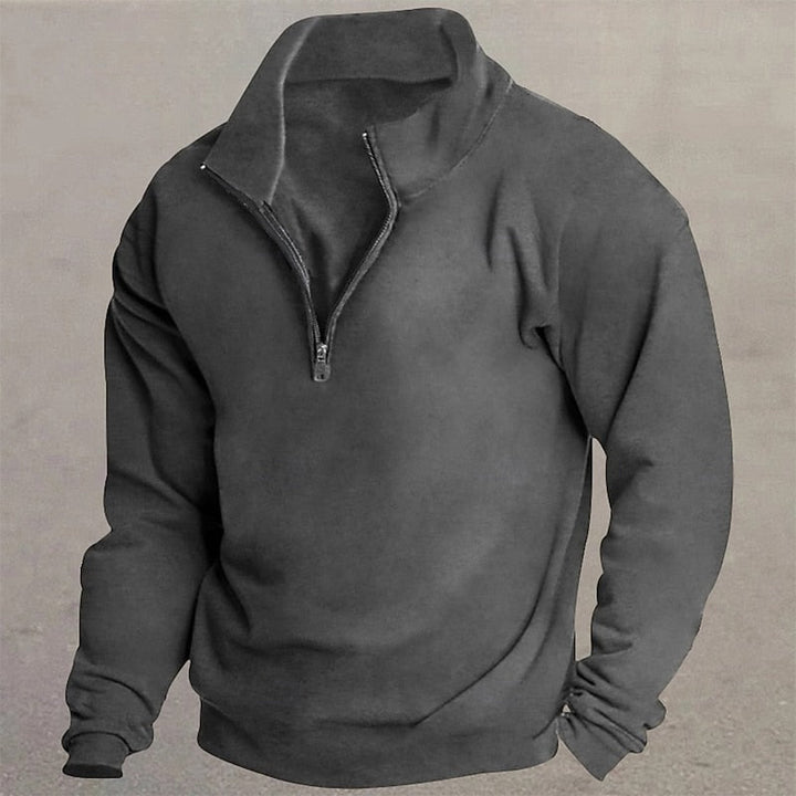 Barnaby | Men's Quarter-Zip Stand Collar Sweatshirt